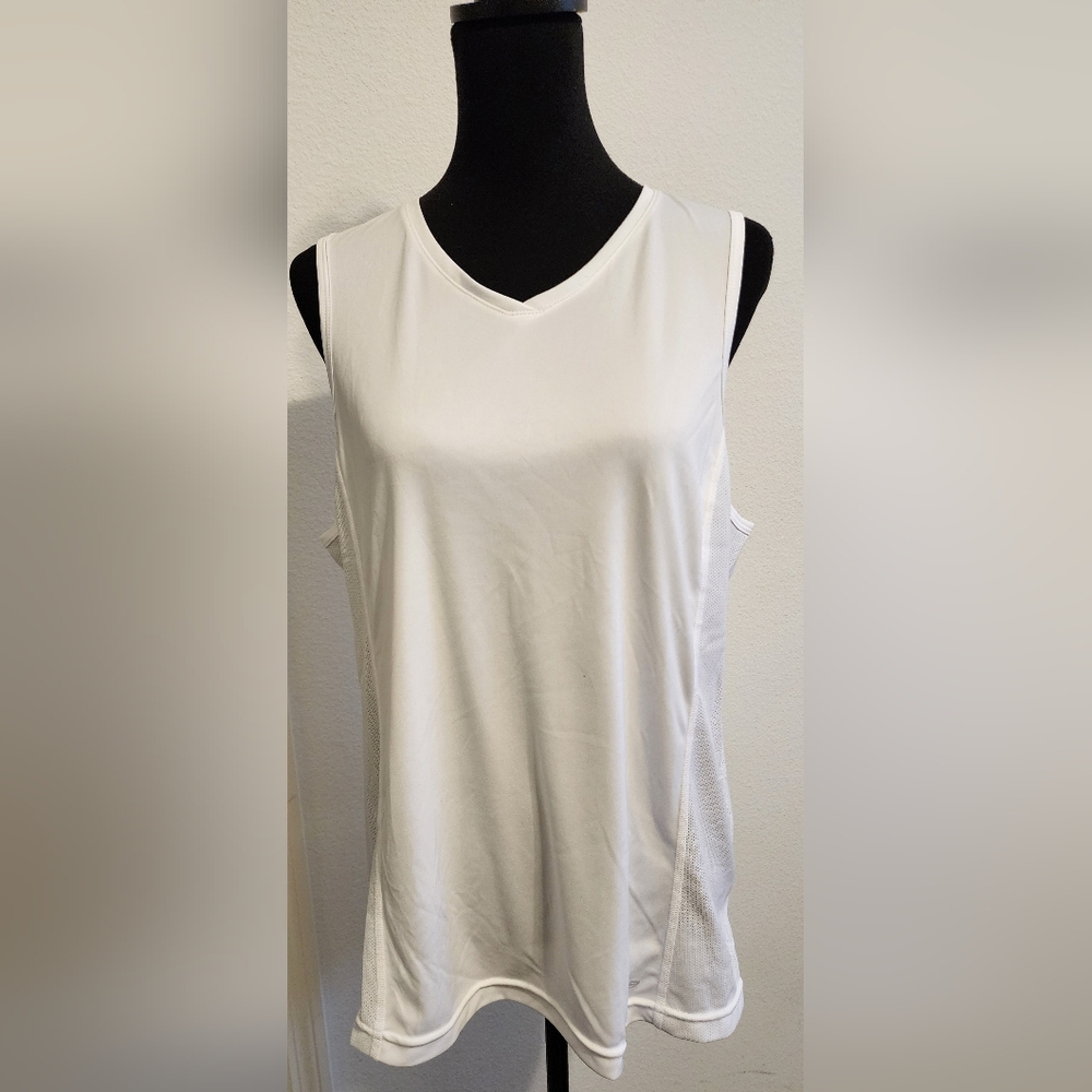 Champion White Sleeveless Tank Top XXL